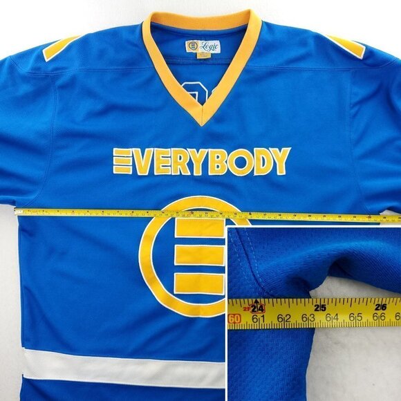 Logic Everybody Tour Hockey Style Jersey Shirt Long Sleeve Blue Yellow Large - Picture 6 of 11